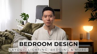 How To Design A Functional amp Cozy Bedroom  Layout Lighting Storage Bedding amp More [upl. by Nimrahc908]