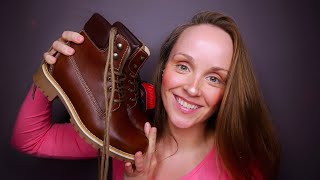 ASMR Meine Neuen 💚Veganen Winterschuhe ❄️ Dock Boots mit Brushing Sounds  Soft Spoken [upl. by Annuhsal622]