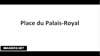 How to pronounce Place du Palais Royal [upl. by Raul]