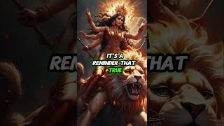 Why does Goddess Durga ride a lion Discover the deeper meaning behind this powerful symbol [upl. by Retxab]