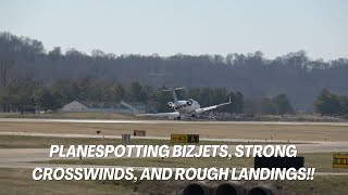 Unbelievable Direct Crosswind at Spirit of St Louis Airport [upl. by Ovida850]