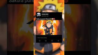 SAKURA punch Naruto shorts naruto anime [upl. by Dumm]