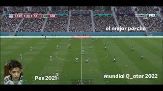 EL MEJOR PARCHE PES 2021 DEL MUNDIAL DE QATAR [upl. by Aelhsa]