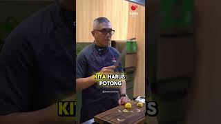 Potong buah 🍎 pakai pisau roti 🍞 sharpknives knifesharpening breadknife pisaudapur asahpisau [upl. by Nottage746]