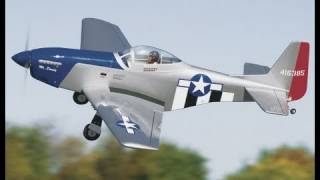 Great Planes P51 Mustang Review and Flight [upl. by Onairelav]