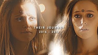 clarke and lexa  their journey  2014  2016  saturn  NEW full story [upl. by Znerol]