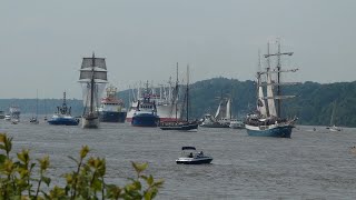 835 Hafengeburtstag Hamburg Aufstellung der Schiffe zur Einlaufparade [upl. by Elmina158]