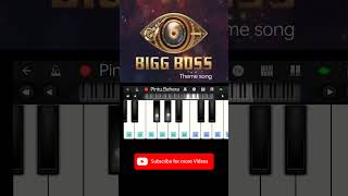 Bigg Boss Theme song Tune on piano salamkhan shorts [upl. by Brodench160]