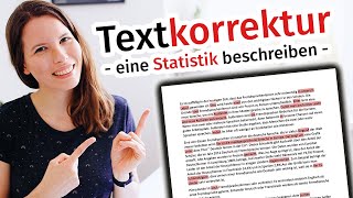 Eine Statistik beschreiben Textkorrektur Deutsch B2 C1 [upl. by Winfrid239]