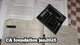 CA foundation jan2025🔥🔥❣️📚 [upl. by Arodnap]