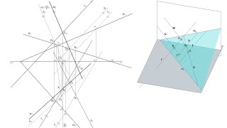 Perpendicular común a dos rectas que se cruzan en Sistema Diédrico [upl. by Idnarb]