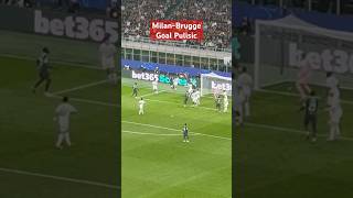 MilanClub Brugge 31 Goal Christian Pulisic [upl. by Ressay595]