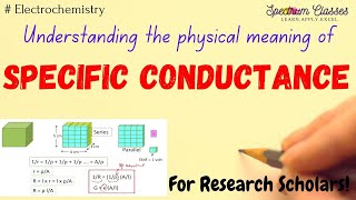 Specific conductanceunderstanding of physical significance sp conductance and resistance Research [upl. by Enawyd]