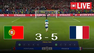 Full Penalties  Portugal vs France 3  5  Uefa Euro 2024  QuarterFinal  HIGHLIGHTS [upl. by Kilbride]