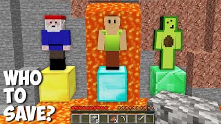 Who to SAVE in Minecraft  HAMOOD or AVOCADOS FROM MEXICO or GNOME [upl. by Aihtela]