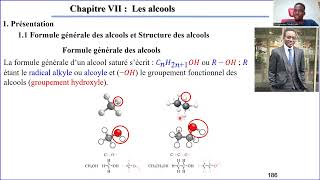 Les Alcools Chapitre VII du Cours de chimie niveau Terminale [upl. by Burnside647]