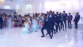 Best Congolese Wedding Entrance Dance  Étonné Cedric and Gina Wedding Phoenix AZ [upl. by Olihs]