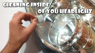 Cleaning the Inside of Your Headlights  Astra H [upl. by Abbotson]