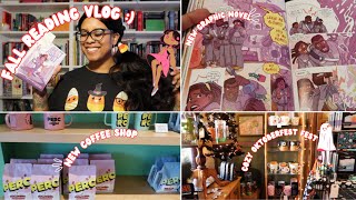 Fall Reading Vlog  Letters amp Lattes  Lets enjoy our SEASON 🎃🍻🍏 [upl. by Lahsiv]