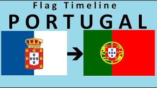 Flag of Portugal  Historical Evolution with Portuguese national anthem quotA Portuguesaquot [upl. by Aryhs454]