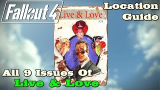 Fallout 4 ★ All 9 quotLive amp Lovequot Magazines Location Guide [upl. by Kovacev]