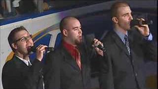 HOJA Canadian National Anthem at Oilers NHL Hockey Game 1 [upl. by Lleynad77]