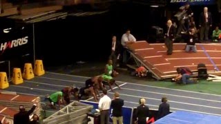 Asafa Powell winning mens 50m US Open Track amp Field Madison Square Garden NYC 01282012 [upl. by Jasmin]