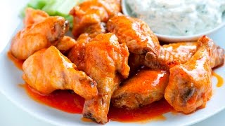 Crispy Baked Buffalo Hot Wings Recipe [upl. by Carly]