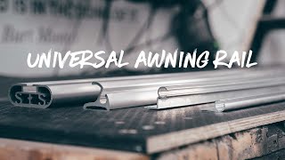 stitchesandsteel Universal Awning Rail The Only Rail You Need For Any Van Including A T5  T6 [upl. by Airamzul]