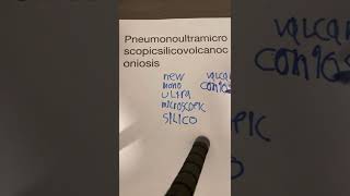 How to pronounce pneumonoultramicroscopicsilicovolcanoconiosis ￼ [upl. by Astred]