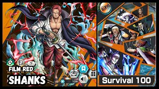 Film Red Shanks  Survival 100 • One Piece Bounty Rush • OPBR [upl. by Edac141]