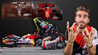 DISASTRO MOTOGP LORENZO CRASH  SCANDALO F1 VETTEL VS HAMILTON  LANALISI COMPLETA [upl. by Pontus190]