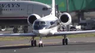 Gulfstream G400 N1963N Takeoff at Dublin [upl. by Hnao]