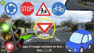 Code de la route 2022 ✅ examen permis de conduire Fr  test 1 [upl. by Arlyn]