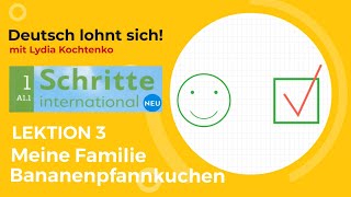 Schritte A 1 1 Lektion 3 Bananenpfannkuchen [upl. by Nuzzi751]