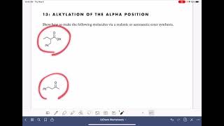 26a Alkylation of the alpha position [upl. by Hakvir]