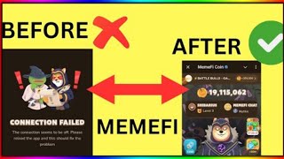 Memefi Connection Failed Problem Solution  Mefefi Connection Failed Error Issue Solved  After or B [upl. by Annaiek120]