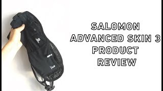 SALOMON ADVANCED SKIN 3 WAIST BELT PRODUCT REVIEW [upl. by Anival]