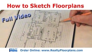 Realty Floorplans How to Rough Sketch a Floor Plan Full Version [upl. by Nivlam141]