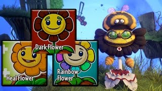 Heal Flower Dark Flower amp Rainbow Heal Flower  Plants vs Zombies Garden Warfare 2 [upl. by Aniral]