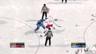 NHL 15 PS4 severe fight Kris Letang vs Jarome Iginla knockout [upl. by Aisad]