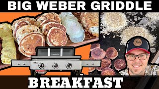 Big Breakfast on the New Weber Griddle Head Turner [upl. by Anurag]