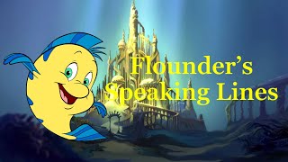 Flounders Speaking Lines in The Little Mermaid 1989 [upl. by Kathryn]