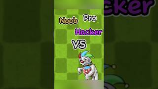 PVZ Fusion  Noob vs Pro vs Hacker  King Clown Zombie pvz memes shorts [upl. by Agnola215]