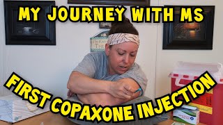 Giving my first Copaxone Injection [upl. by Ahtibbat965]