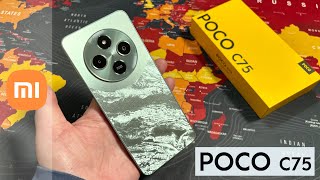 POCO C75 by Xiaomi  Unboxing and HandsOn [upl. by Druce]