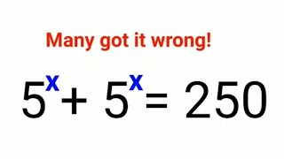 5x  5x  250 Many got it wrong Can you do it orally [upl. by Furiya681]