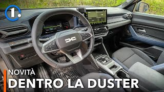 Gli INTERNI della Dacia DUSTER 2024  Spazio bagagliaio infotainment qualità [upl. by Wehtta]