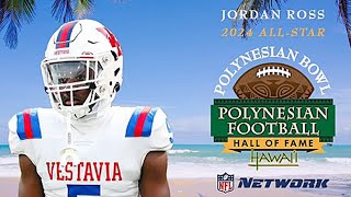 Jordan Ross 2024 Vol Commit Polynesian Bowl Highlights [upl. by Alphonse367]