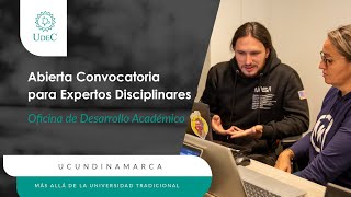 Abierta convocatoria para selección de Expertos Disciplinares [upl. by Ivo460]